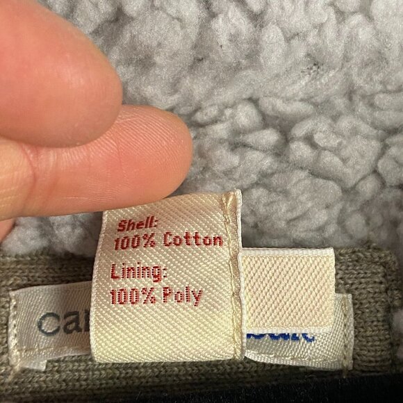 Carbon 2 Cobalt Sweater Mens Size M Full Zip Sherpa Lined Jacket Beige Gray - Picture 5 of 10